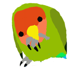 Beloved Rosy-faced lovebird sticker #13288092