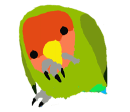 Beloved Rosy-faced lovebird sticker #13288092