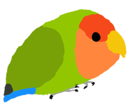 Beloved Rosy-faced lovebird sticker #13288095
