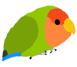 Beloved Rosy-faced lovebird sticker #13288095