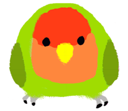 Beloved Rosy-faced lovebird sticker #13288096