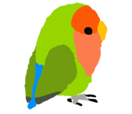 Beloved Rosy-faced lovebird sticker #13288097