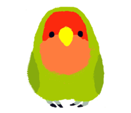 Beloved Rosy-faced lovebird sticker #13288099