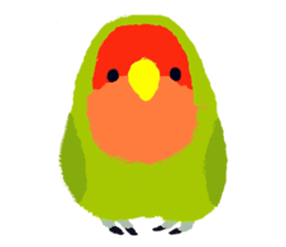 Beloved Rosy-faced lovebird sticker #13288099