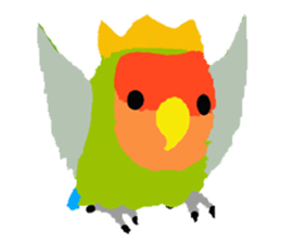 Beloved Rosy-faced lovebird sticker #13288100