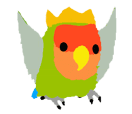 Beloved Rosy-faced lovebird sticker #13288100