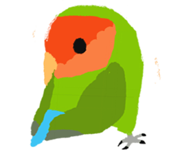 Beloved Rosy-faced lovebird sticker #13288101