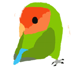 Beloved Rosy-faced lovebird sticker #13288101