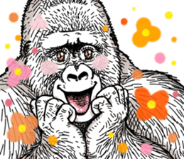 Honorific of Gorilla gorilla gorilla 2 sticker #13288269