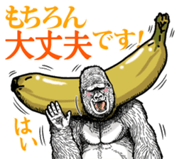 Honorific of Gorilla gorilla gorilla 2 sticker #13288272