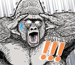 Honorific of Gorilla gorilla gorilla 2 sticker #13288274