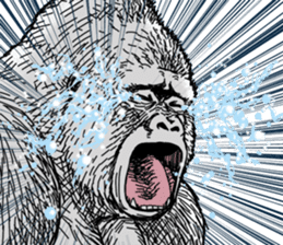 Honorific of Gorilla gorilla gorilla 2 sticker #13288277