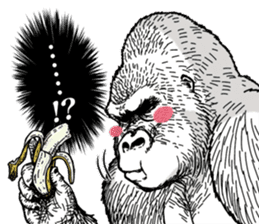 Honorific of Gorilla gorilla gorilla 2 sticker #13288279