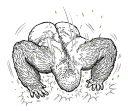 Honorific of Gorilla gorilla gorilla 2 sticker #13288281