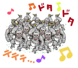 Honorific of Gorilla gorilla gorilla 2 sticker #13288295