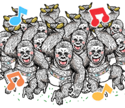 Honorific of Gorilla gorilla gorilla 2 sticker #13288297