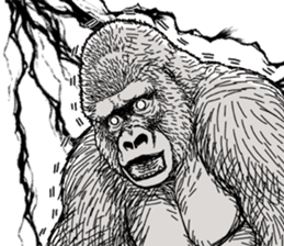 Honorific of Gorilla gorilla gorilla 2 sticker #13288299