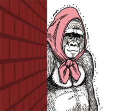 Honorific of Gorilla gorilla gorilla 2 sticker #13288300