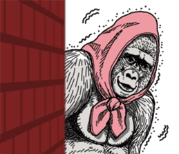 Honorific of Gorilla gorilla gorilla 2 sticker #13288301