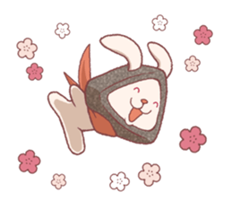 Ninja Onigiri Usagi sticker #13289093