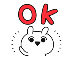 capriciously reaction rabbit animation sticker #13289472