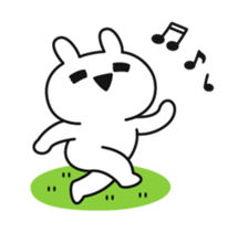 capriciously reaction rabbit animation sticker #13289475