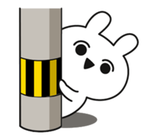 capriciously reaction rabbit animation sticker #13289476