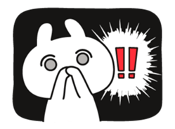 capriciously reaction rabbit animation sticker #13289477