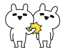 capriciously reaction rabbit animation sticker #13289484