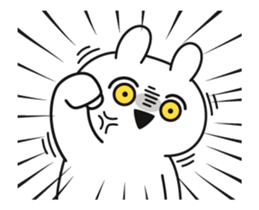 capriciously reaction rabbit animation sticker #13289487