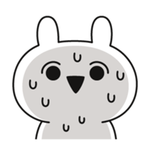 capriciously reaction rabbit animation sticker #13289488