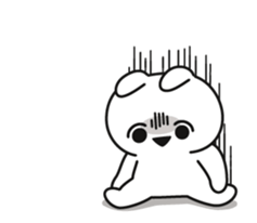 capriciously reaction rabbit animation sticker #13289491
