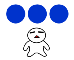 whiteballman with big letter(animation) sticker #13290108