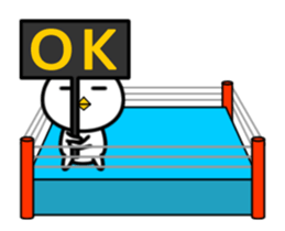 Swinging White Bird2 sticker #13291078