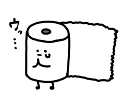 Toilet paper sticker5 sticker #13291148