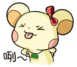 Pet apartment -Collapse mouse(Workplace) sticker #13292822