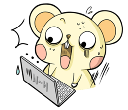 Pet apartment -Collapse mouse(Workplace) sticker #13292826