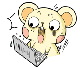 Pet apartment -Collapse mouse(Workplace) sticker #13292826