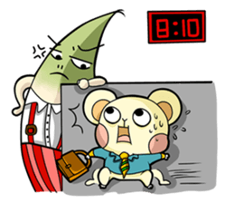 Pet apartment -Collapse mouse(Workplace) sticker #13292850