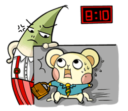 Pet apartment -Collapse mouse(Workplace) sticker #13292850