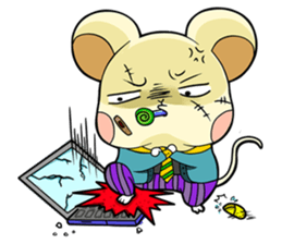 Pet apartment -Collapse mouse(Workplace) sticker #13292851