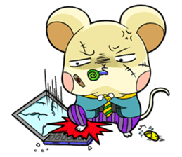 Pet apartment -Collapse mouse(Workplace) sticker #13292851