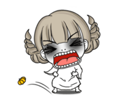 Happy Halloween with 2 cute ghosts sticker #13292977