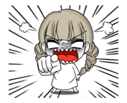 Happy Halloween with 2 cute ghosts sticker #13292979