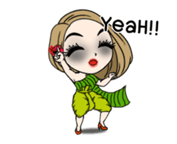 Happy Halloween with 2 cute ghosts sticker #13292988