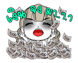 Happy Halloween with 2 cute ghosts sticker #13292996