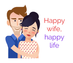 Husband & Wife sticker #13294053