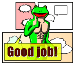 Frog Man Sticker sticker #13294440