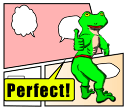 Frog Man Sticker sticker #13294444