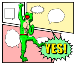 Frog Man Sticker sticker #13294446